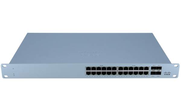 Cisco - MS120-24P-HW - Meraki Cloud Managed MS120-24P - Switch - Managed - 24 x 10/100/1000 + 4 x Gi