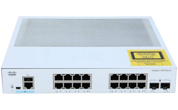 Cisco - C1000-16T-2G-L - Catalyst C1000-16T-2G-L - Gestito - L2 - Gigabit Ethernet (10/100/1000)