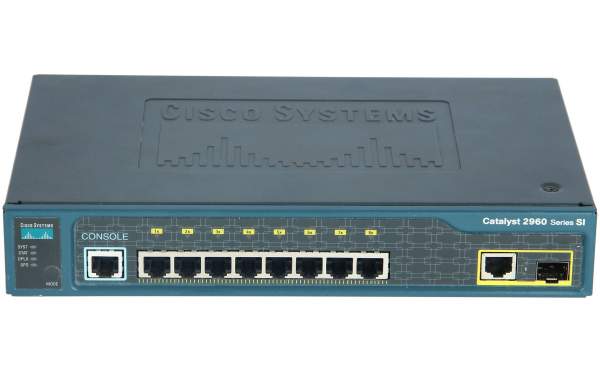 Cisco - WS-C2960-8TC-S - Catalyst 2960 8 10/100 + 1 T/SFP LAN Lite Image
