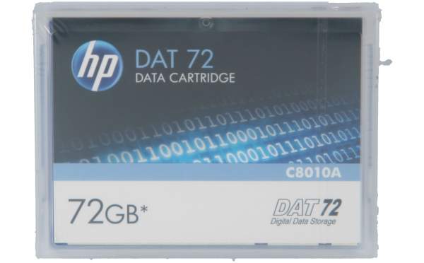 HPE - C8010A - DAT-72 - DAT, DDS - 72 GB Kassette, Daten-Cartridge 36 GB/72 GB