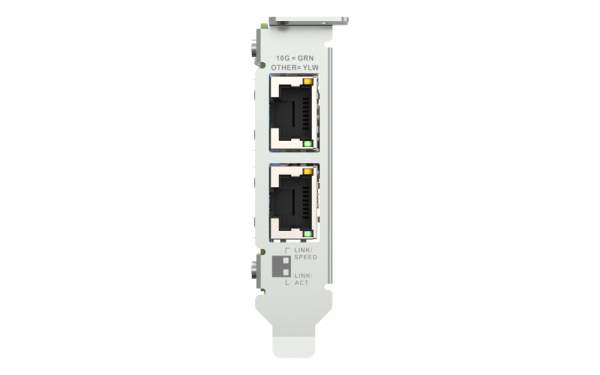 QNAP - QXG-10G2T - Network adapter - PCIe 3.0 x4 - 100M/1G/2.5G/5G/10 Gigabit Ethernet x 2