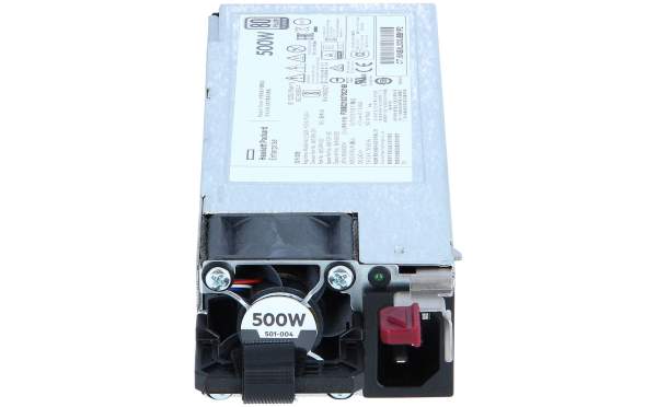HPE - 865408-B21 - Power supply - hot-plug / redundant (plug-in module) - Flex Slot - 80 PLUS Platinum - AC 100-240 V - 500 Watt - 563 VA