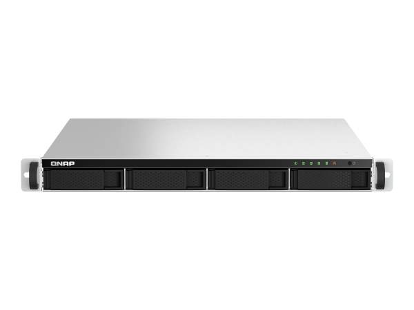 QNAP - TS-464U-RP-4G - TS-464U-RP - NAS server - 4 bays - rack-mountable - SATA 6Gb/s - RAID 0 1 5 6 10 - JBOD - RAM 4 GB - 2.5 Gigabit Ethernet - iSCSI support - 1U