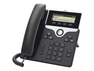 Cisco - CP-7811-K9 - 7811 - IP Phone - Nero - Argento - Cornetta cablata - Policarbonato - Scrivania/Parete - 1 linee