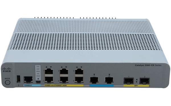 Cisco - WS-C3560CX-8XPD-S - 3560-CX - Gestito - L2 - Gigabit Ethernet (10/100/1000) - Full duplex - Supporto Power over Ethernet (PoE)