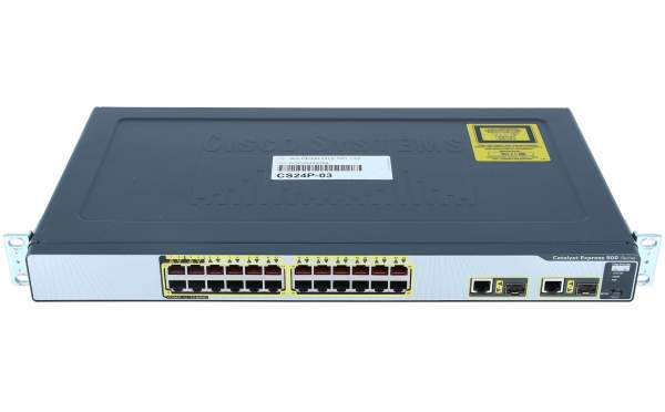 Cisco - WS-CE500-24LC - 24 10/100 (4 PoE) and 2 10/100/1000BT or SFP uplinks, GUI