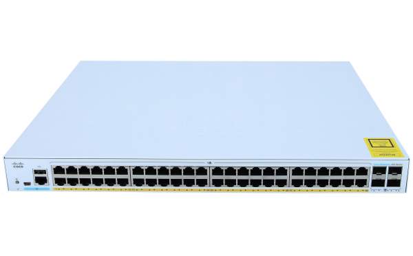 Cisco - CBS350-48FP-4X-EU - 48 x 10/100/1000 (PoE+) + 4 x 10 Gigabit SFP+ - L3 - Managed