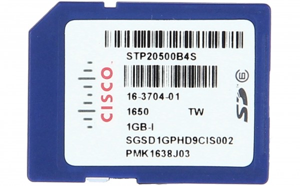 Cisco - SD-IE-1GB= - IE 1GB SD Memory Card for IE2000, IE3010