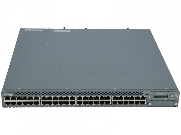 JUNIPER - EX4300-48P - EX4300, 48-port 10/100/1000BaseT PoE-plus (includes 1 PSU JPSU-1100-AC-AF