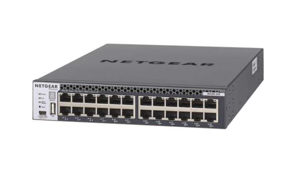 Netgear - XSM4324CS-100NES - M4300-24X - Switch - L3 - managed - 24 x 10 Gigabit Ethernet + 4 x 10 Gigabit SFP+