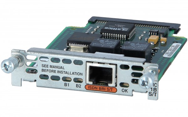 Cisco - WIC-1B-S/T - 1-Port ISDN WAN Interface Card (dial and leased line)