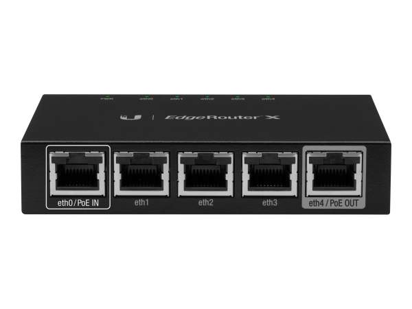 UbiQuiti - ER-X - Networks ER-X - WAN Ethernet - Nero