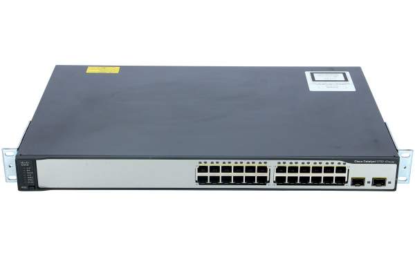 Cisco - WS-C3750V2-24TS-S - Catalyst 3750V2 24 10/100 + 2 SFP Standard Image