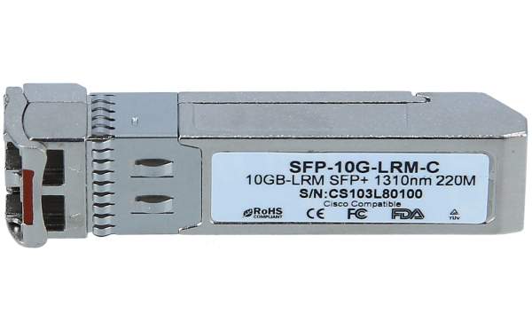 Juniper - SFP-10G-LRM-C - SFP+ 10G MMF 220m and SMF 300m Standard Temperature -5 through 85 Deg C Duplex