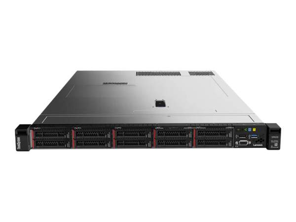 Lenovo - 7X02A0HUEA - ThinkSystem SR630 7X02 - Server - rack-mountable - 1U - 2-way - 1 x Xeon Silver 4210R / 2.4 GHz - RAM 32 GB - SAS - hot-swap 2.5" bay(s) - no HDD - G200e - no OS - monitor: none