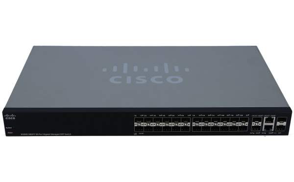 Cisco - SG300-28SFP-K9-EU - Small Business SG300-28SFP - Switch - 1.000 Mbps - 28-Port - Rack-Mo