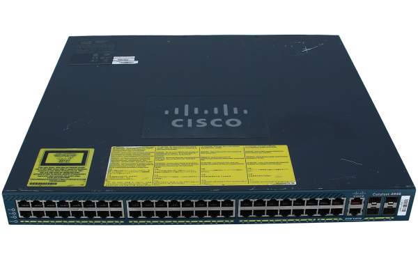 Cisco - WS-C4948 - Catalyst 4948, optnl sw, 48-Port 10/100/1000+4 SFP, no p/s
