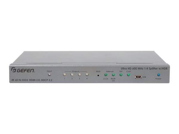 GEFEN - EXT-UHD600-14 - 4K Ultra HD 600 MHz 1:4 Splitter w/ HDR for HDMI