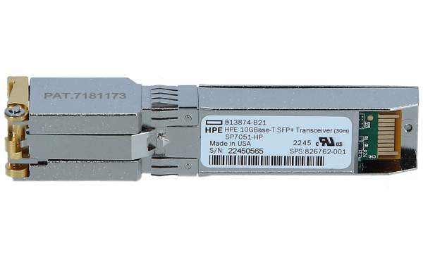 HPE - 813874-B21 - SFP+ transceiver module - 10 GigE - 10GBase-T - RJ-45 - bis zu 30 m