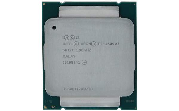 HPE - 762443-001 - Intel Xeon E5-2609 v3 - Intel® Xeon® E5 v3 - LGA 2011-v3 - Server/workstation - 22 nm - 1,9 GHz - E5-2609V3