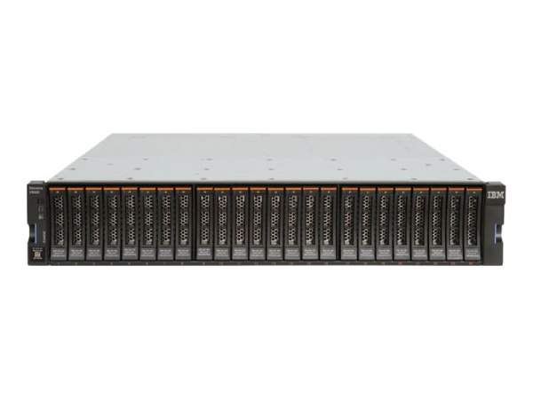 IBM - 2077-24C - Hard drive array - 24 bays (SAS-2) x 0 - 8Gb Fibre Channel - SAS 6Gb/s - iSCSI (1 GbE) (external) - rack-mountable - 2U