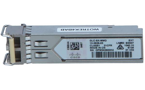 Cisco - GLC-SX-MMD - SFP (mini-GBIC) transceiver module - GigE - 1000Base-SX - LC/PC multi-mode - up to 1 km - 850 nm