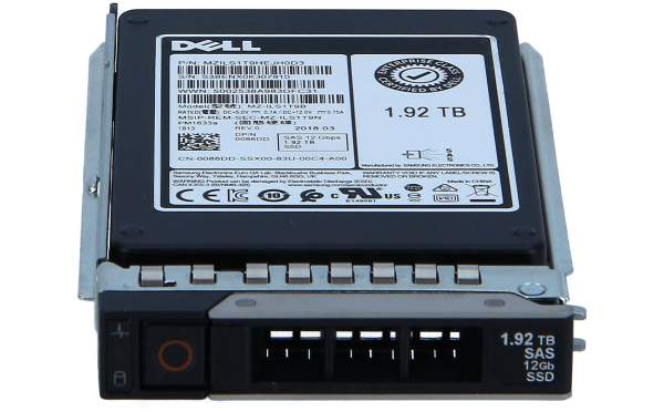 DELL - 086DD - Dell SSDR 1.9T 2E S12 2.5 RI SMS EC - Serial Attached SCSI (SAS) - 1.920 GB