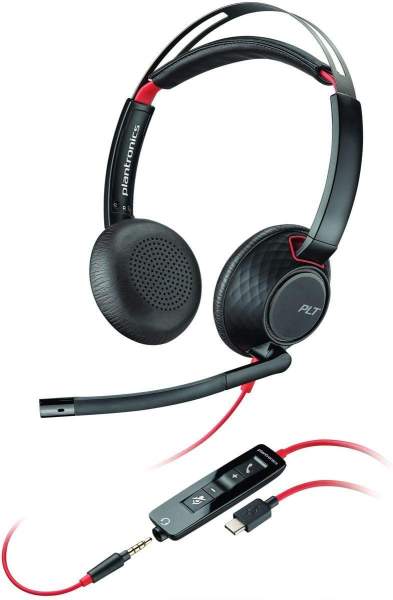 Poly - 207586-201 - Blackwire C5220 USB-C - 5200 Series - headset - On-Ear - kabelgebunden - 3,5 mm