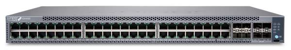 Juniper - EX4100-48P - 48-port 10/100/1000BASE-T PoE+ switch - 4x10GbE uplinks - 4x25GbE stacking/uplink ports - redundant fans 1x JPSU-920-AC-AFO included