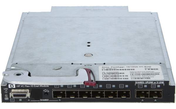 HPE - 456095-001 - Virtual Connect Flex-10 10Gb Ethernet Module for c-Class BladeSystem - 10 Gigabit - XFP - 10GBASE-LR,10GBASE-LRM,10GBASE-SR -