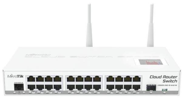 MikroTik - CRS125-24G-1S-2HnD-IN - Cloud Router Switch 125-24G-1S-IN - Switch - L3 - Managed - 24 x 10/100/1000 + 1 x SFP desktop