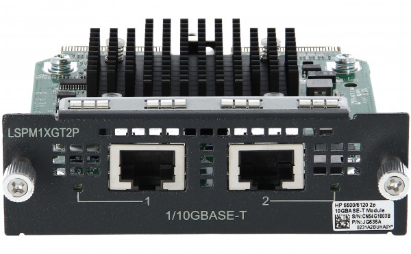 HPE - JG535A - JG535A - 10 Gigabit - 1000,10000 Mbit/s - 10GBASE-T - HP 5500/5120 - 170,2 x 294,6 x 55,9 mm - 320 g