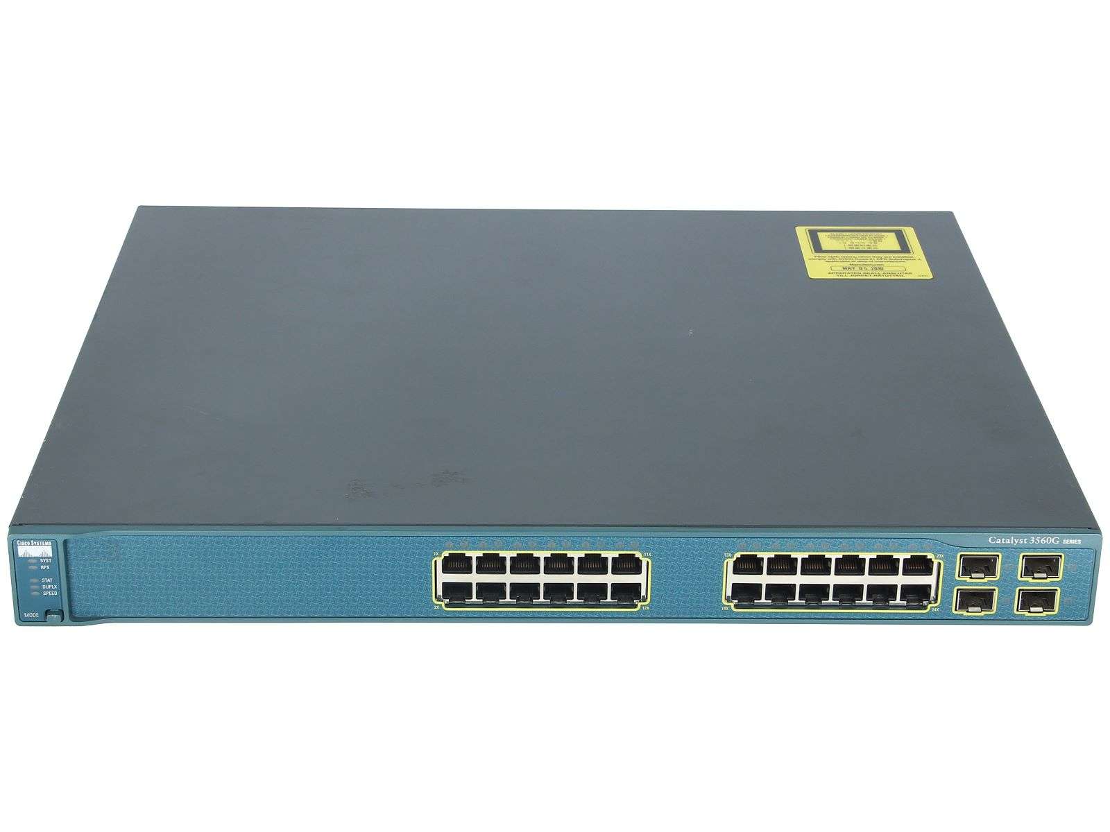 1 Year Warranty Cisco WS-C3560G-24PS-E 24-Port PoE Gigabit Layer 3 IP Services 
