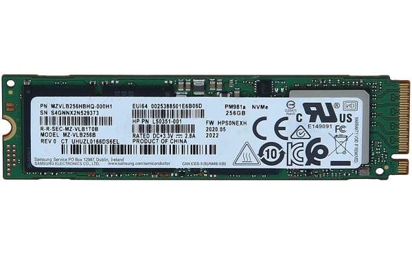 HP - L50351-001 - 256GB M.2 PCIe NVMe 2280 MLC SSD