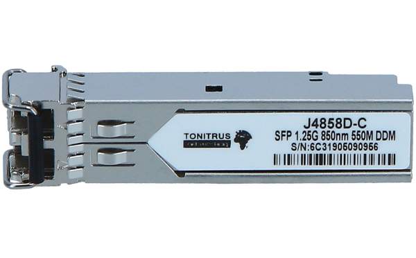 Tonitrus - J4858D-C - SFP (mini-GBIC) transceiver module - GigE - 1000Base-SX - LC multi-mode - bis
