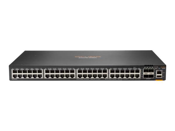 HP - JL667A - Aruba 6300F - Switch - L3 - managed - 48 x 10/100/1000 + 4 x 1 Gigabit / 10 Gigabit / 25 Gigabit / 50 Gigabit SFP56 (Uplink / Stacking)