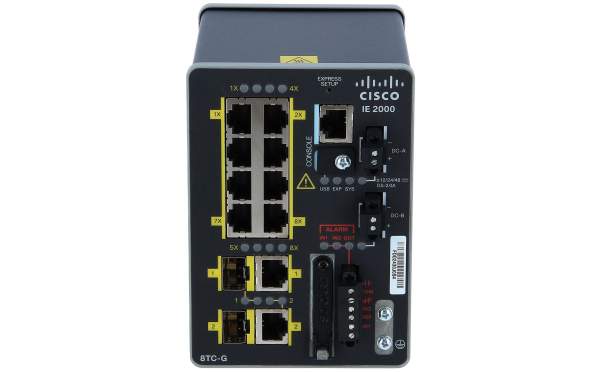 Cisco - IE-2000-8TC-G-B - IE 8 10/100,2 T/SFP, Base