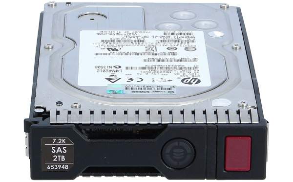 HPE - 653948-001 - Dual Port Midline 3,5" SAS 2.000 GB - Festplatte - 7.200 rpm - Intern