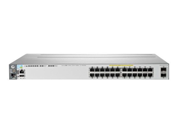 HPE - J9573A - 3800-24G-POE+-2SFP+ - Gestito - L3 - Full duplex - Supporto Power over Ethernet (PoE) - Montaggio rack