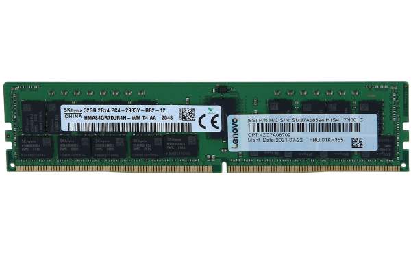 Lenovo - 01KR355 - Memory 32GB DDR4 2933MHz ECC - 32 GB - 2.933 MHz