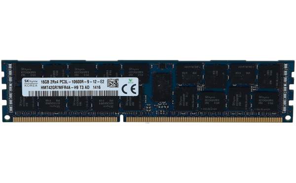 HP - 628974-081 - 16GB (1x16GB) Dual Rank x4 PC3L-10600 (DDR3-1333) Registered CAS-9 LP Memory K