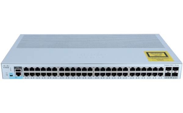 Cisco - WS-C2960L-48TS-LL - Catalyst 2960-L - Gestito - L2 - Gigabit Ethernet (10/100/1000) - Full duplex - Montaggio rack - 1U