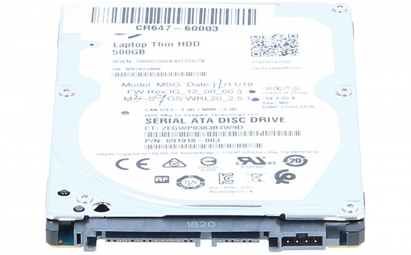HP - CR647-67030 - HP T790/T795/T1300 Sata w/FW - Festplatte - Serial ATA