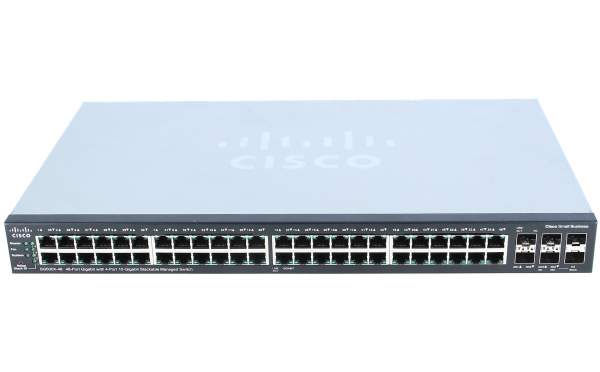 Cisco - SG500X-48-K9-G5 - 48-Port Gig with 4-Port 10-Gigabit Stackable Managed Switch