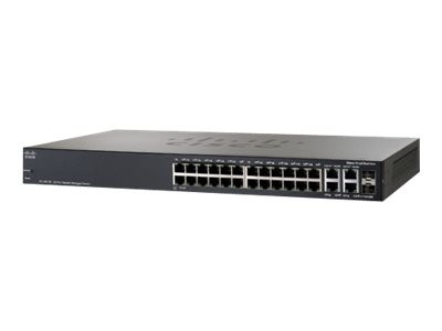 Cisco - SRW224G4P-K9-EU - SF 300-24P 24-port 10/100 PoE Managed Switch w/Gig Uplinks