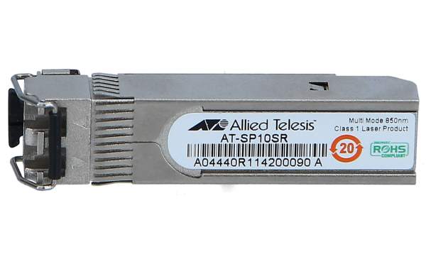Allied - AT-SP10SR - AT SP10SR - SFP+ transceiver module - 10 GigE - 10GBase-SR - LC multi-mode - up to 300 m - 850 nm