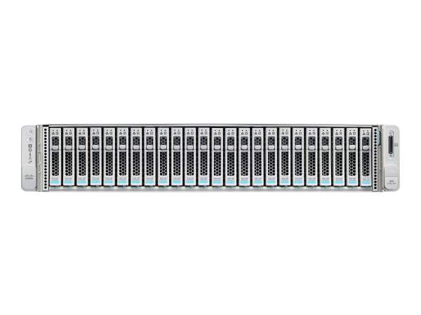 Cisco - UCSC-C240-M7SX - SFF Rack Server - Server - rack-mountable - 2U - 2-way - no CPU - RAM 0 GB - SATA/SAS/NVMe - 24 x hot-swap 2.5" bay(s) - no HDD - G200e - GigE - monitor: none