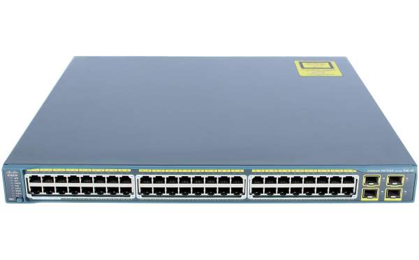 Cisco - WS-C2975GS-48PS-L - Catalyst 2975 48 10/100/1000 PoE + 4 SFP LAN Base Image