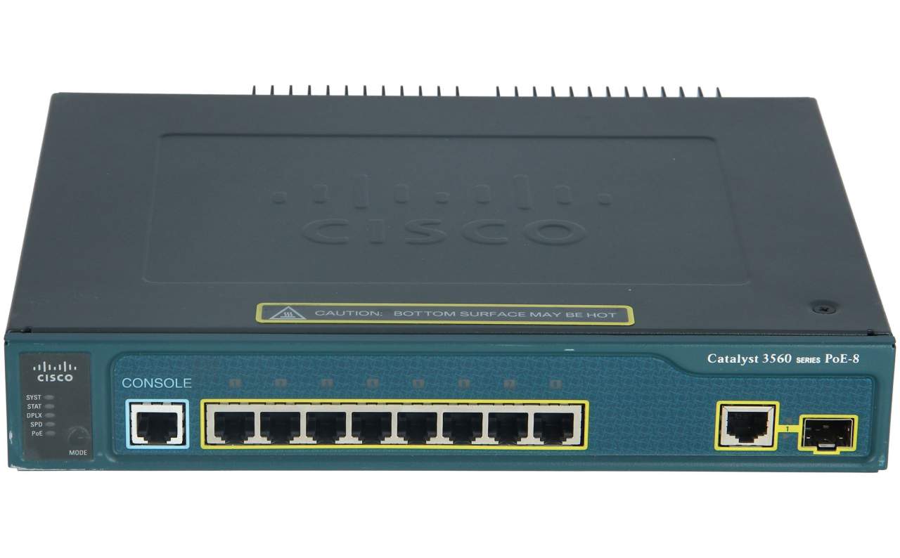 Cisco - WS-C3560-8PC-S - Catalyst 3560 8 10/100 PoE + 1 T/SFP Standard  Image new and refurbished buy online low prices