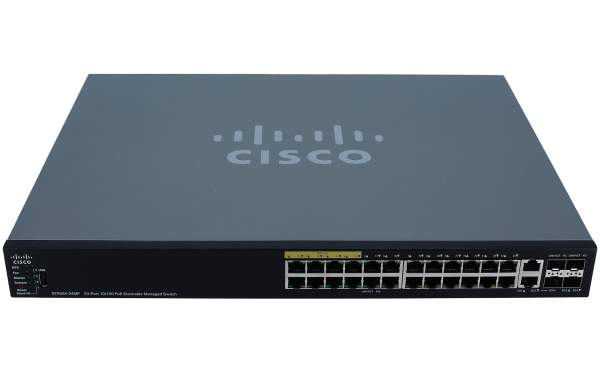 Cisco - SF550X-24MP-K9-EU - SF550X-24MP-K9 - Gestito - L3 - Fast Ethernet (10/100) - Supporto Power over Ethernet (PoE) - Montaggio rack - 1U